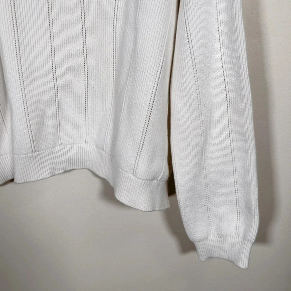 10  Crosby Derek Lam Lattice Pointelle Sweater - Picture 8 of 14